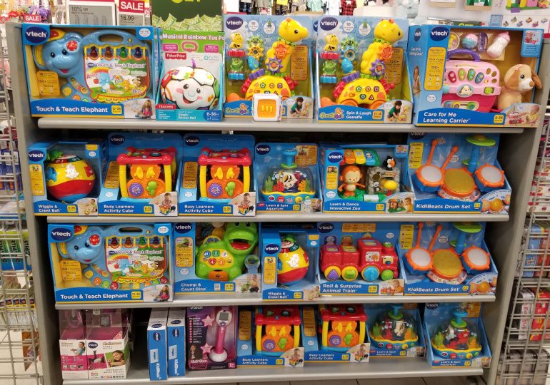 VTech Deals - Toys on shelf in store