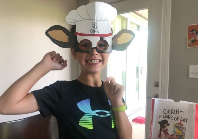 Chick-Fil-A Cow Appreciation Day - madden dressed as cow