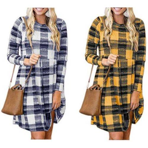 women's plaid dresses