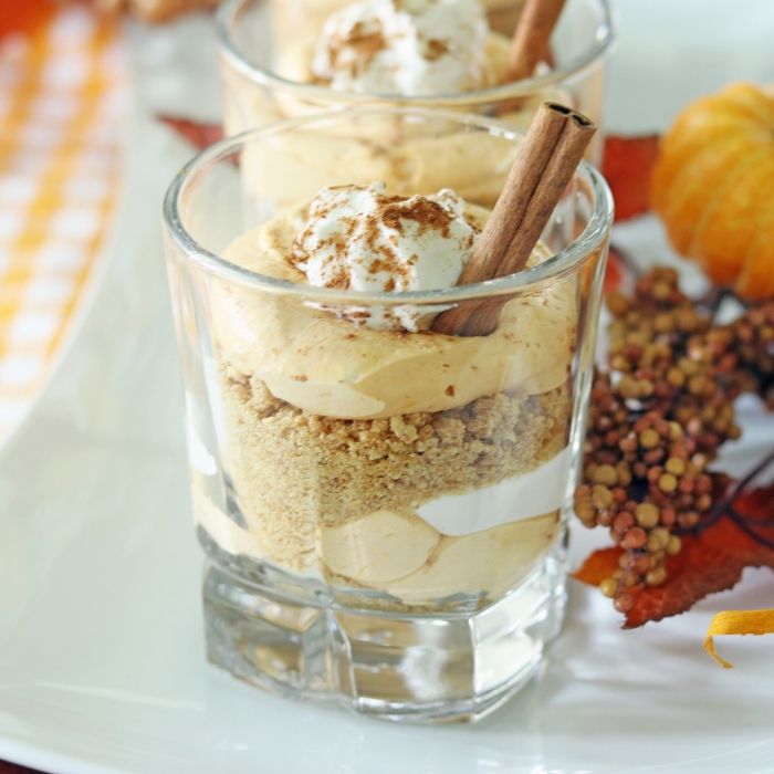 No Bake Pumpkin Cheesecake Parfait