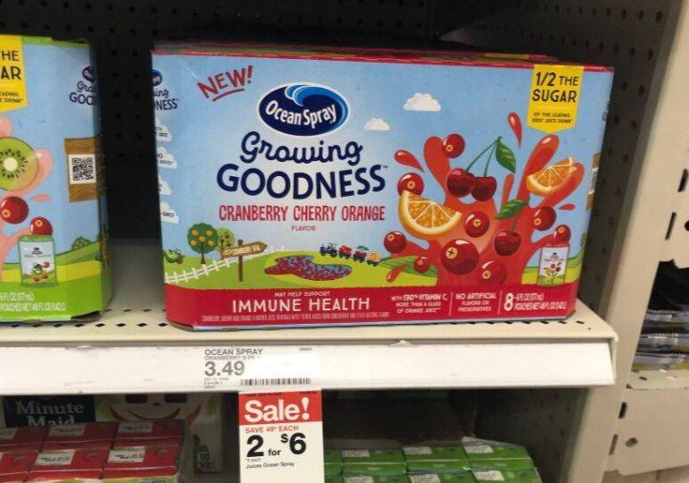 FREE Ocean Spray Growing Goodness Juice + Moneymaker at Target!