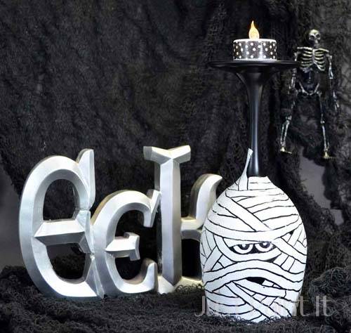 mummy candle holder 