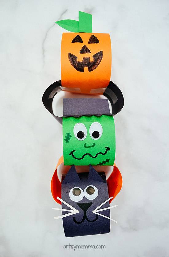 halloween paper chain craft