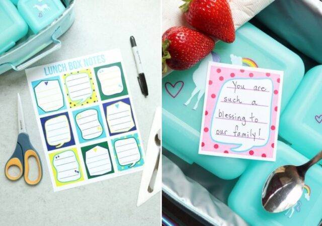 back to school lunch box notes