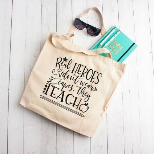 Canvas Teacher Totes