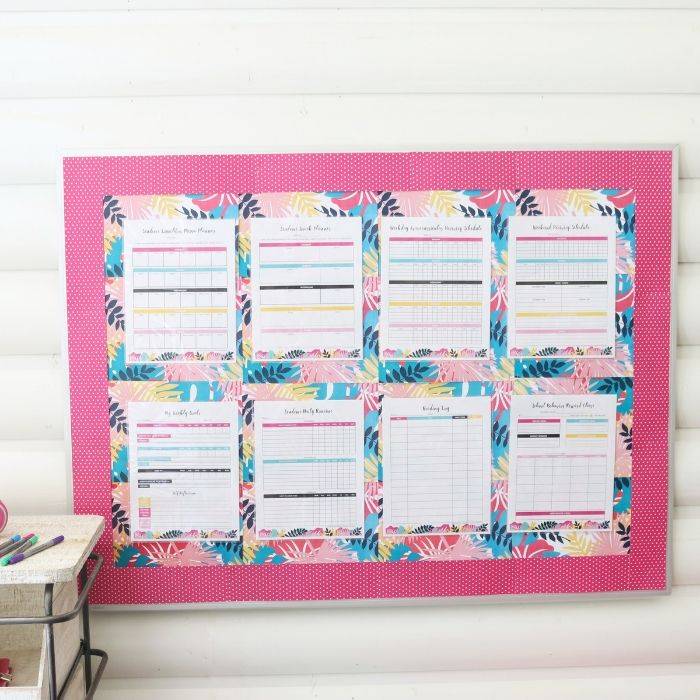Whip up this family command center for your back to school needs. A back to school command center to keep you on track and organized. #commandcenter #backtoschool #organizing #printable #free #tutorial #howto #guide #commandwall diy command center