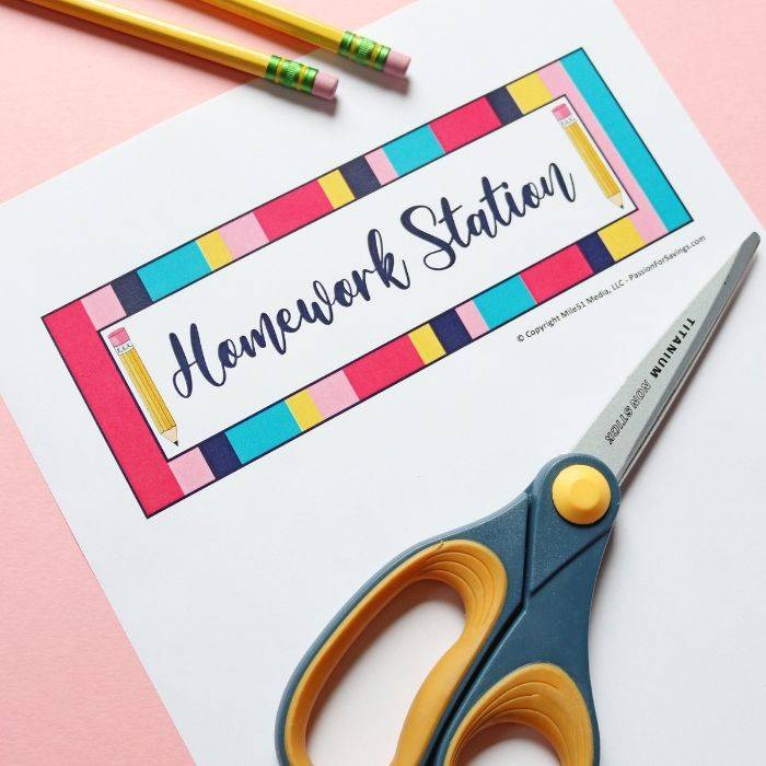 homework station ideas