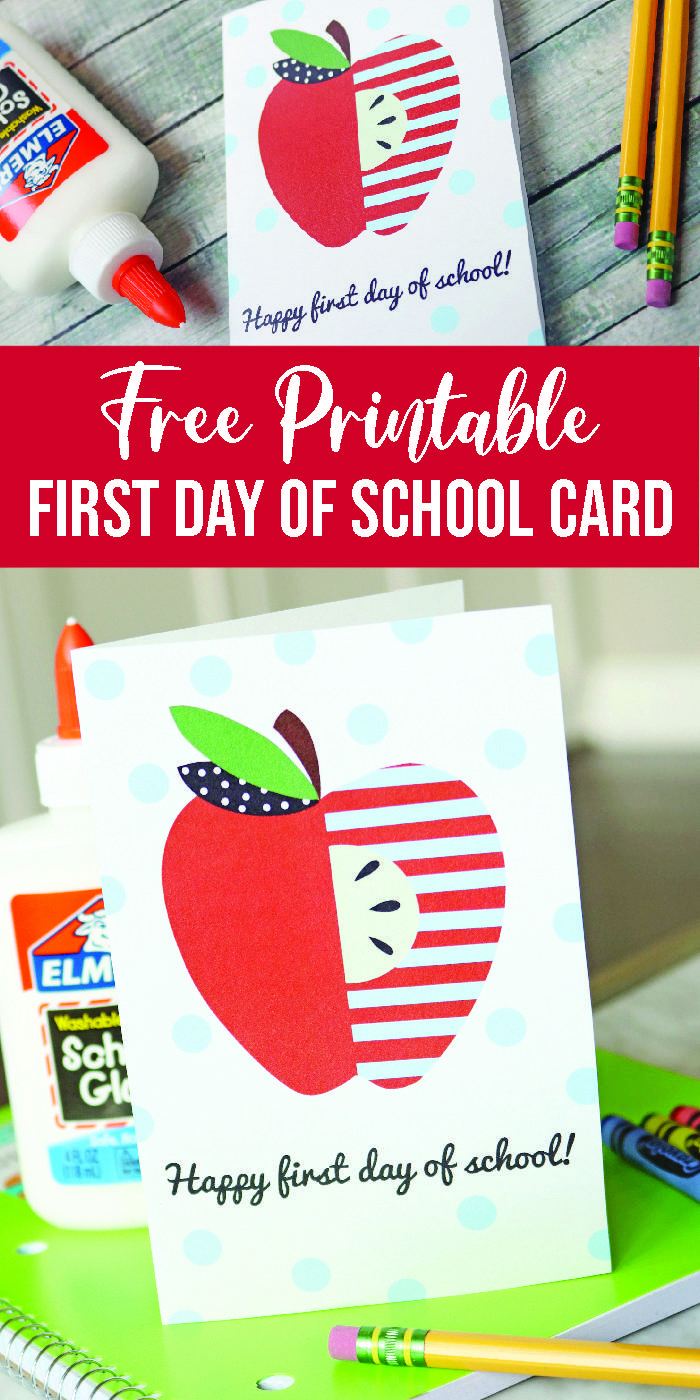 Check out this free printable teacher gift idea to make your child's teacher feel special for the year. A great way to show your appreciation. #teacher #backtoschool #printable #free #giftidea #firstdayofschool teacher apple card