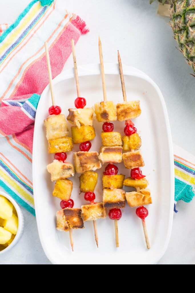 pineapple upside down skewers