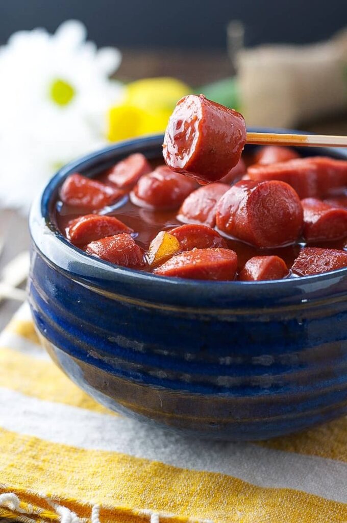 slow cooker bbq bites