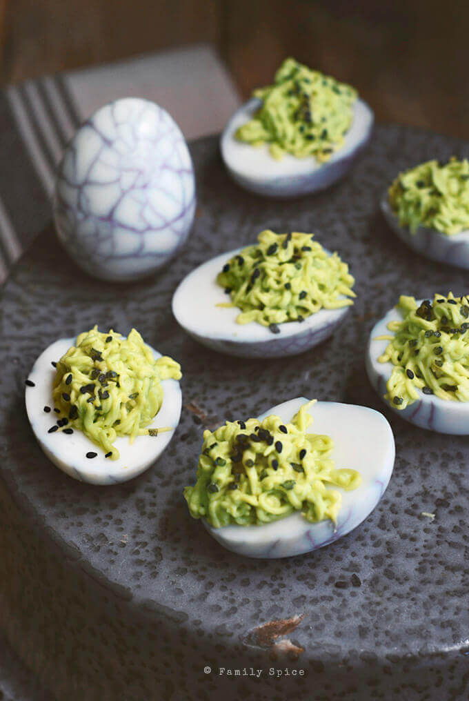 wasabi deviled eggs