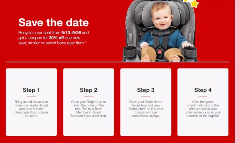 target baby seat recycle