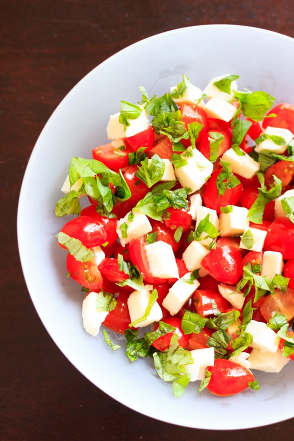 chopped caprese salad