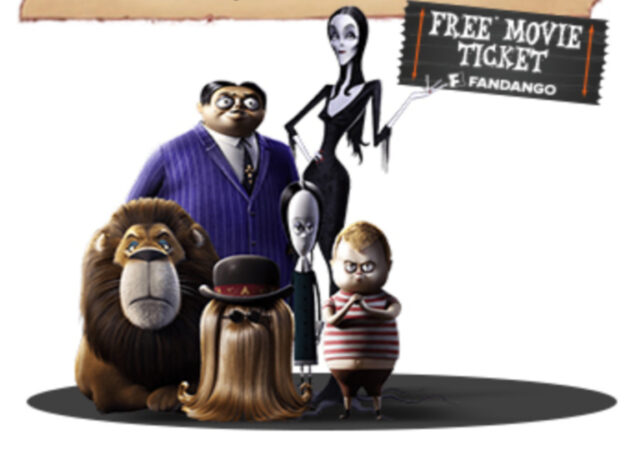 Free Addam Familys Movie Ticket