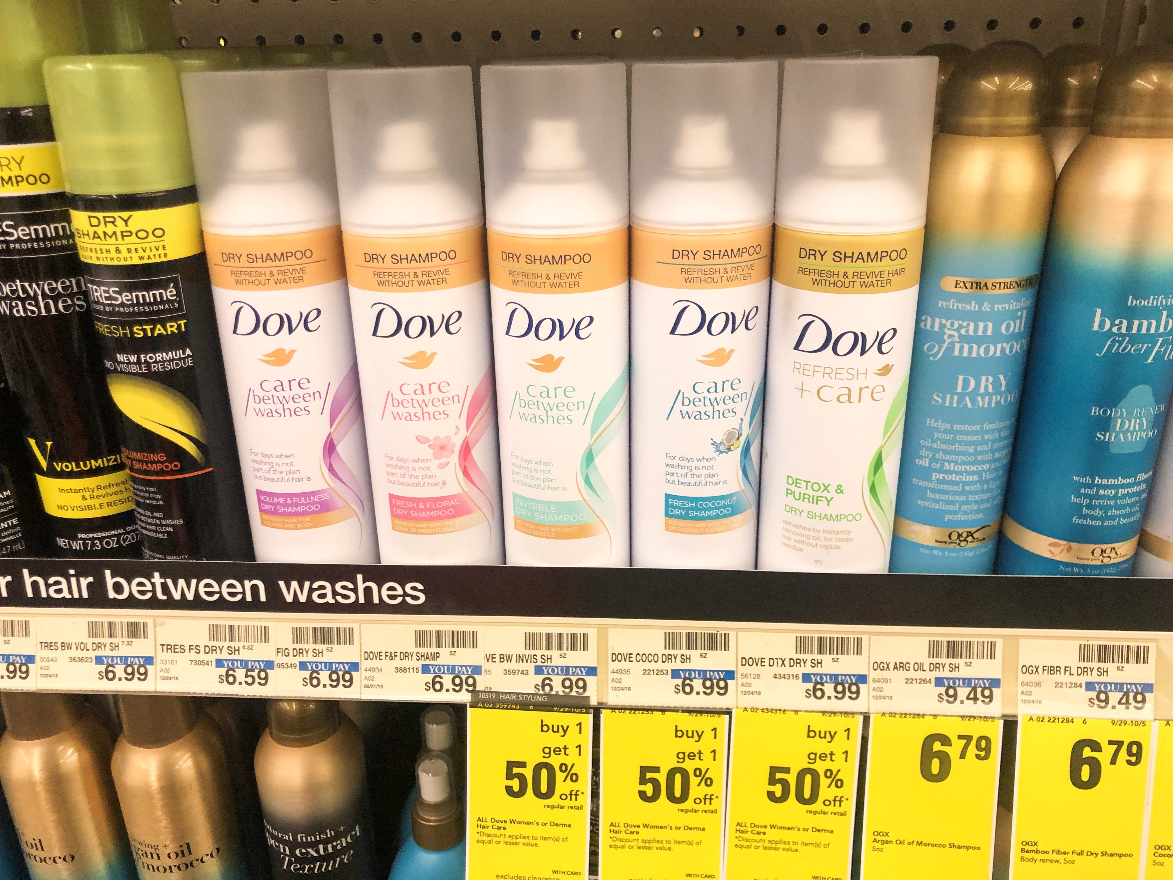 dove hair spray dry shampoo mirum cvs