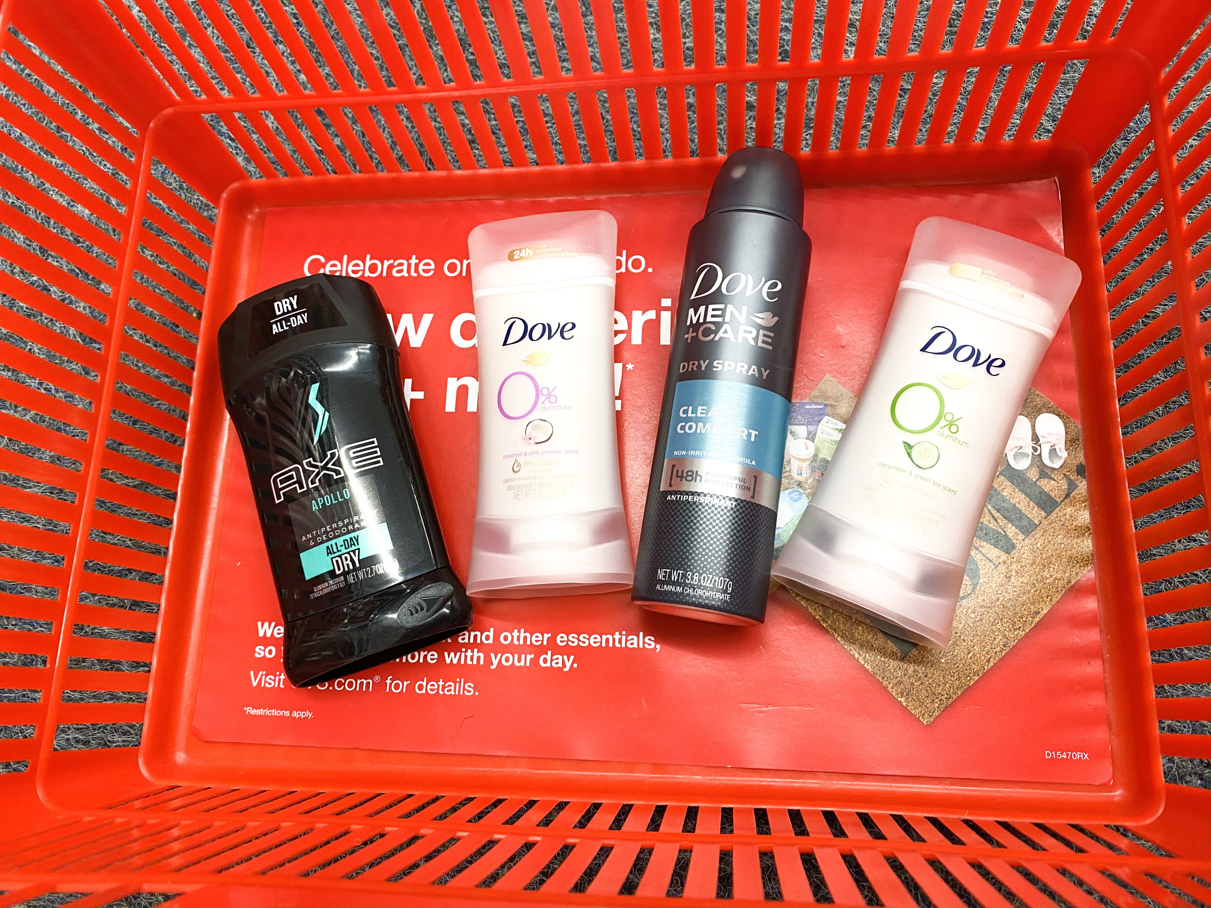 dove axe degree deoderant stick spray cvs