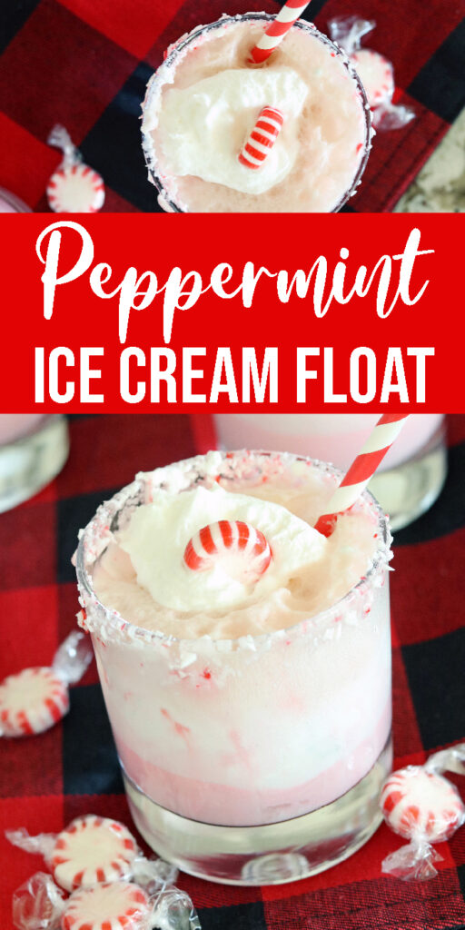 Peppermint Ice Cream Float