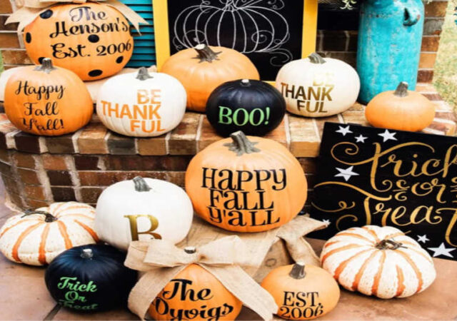 Personalized Vinyl Pumpkin Decals