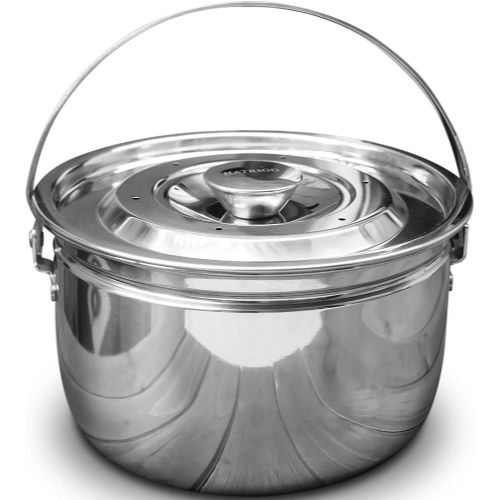 Hatrigo Multi-Purpose Deep Bowl Stackable Steamer Insert Pans