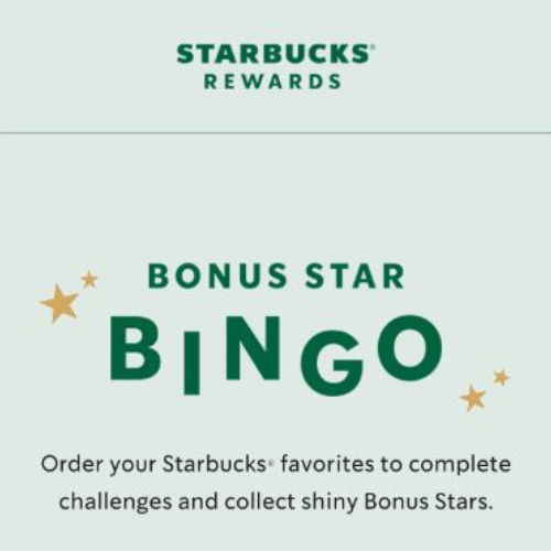 Join Starbucks Bingo and win BIG!