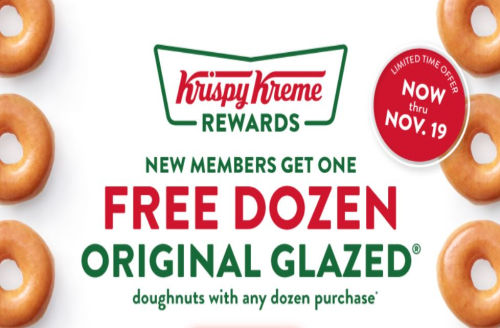FREE Krispy Kreme Original Glazed Dozen