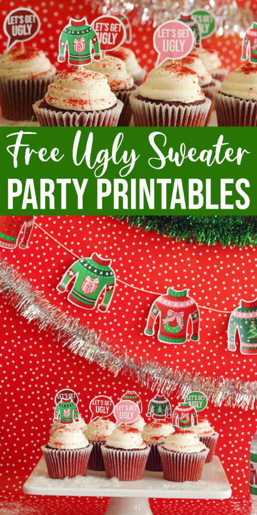 Ugly Sweater Party Printables