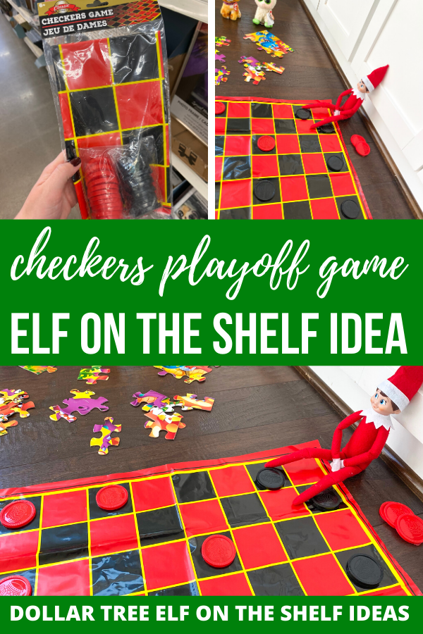 checkers game elf on shelf