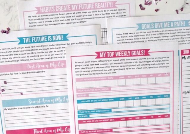 free goal printables