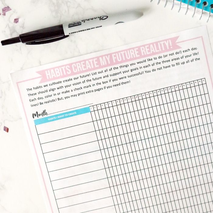 habit tracker printables