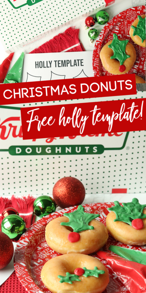 holly Christmas Donuts