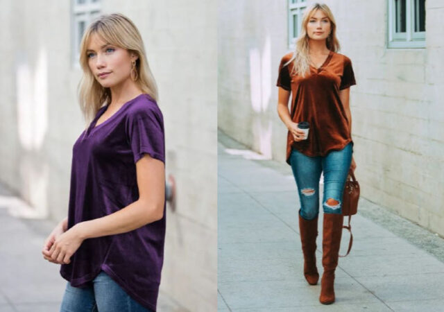 velvet tops on sale