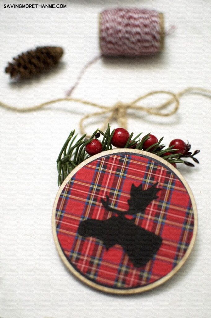 plaid ornaments 