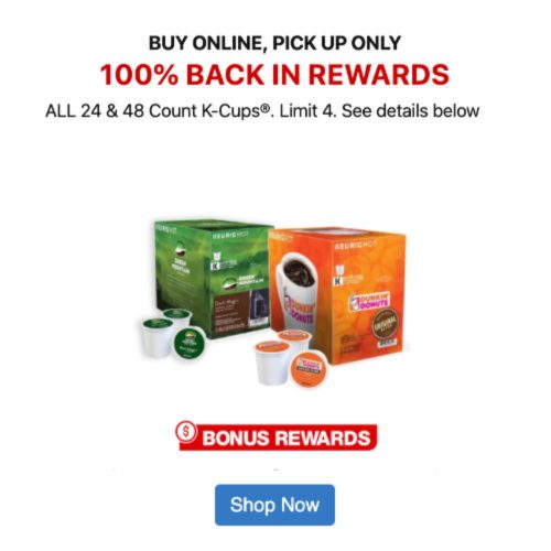 FREE K-Cups at Office Depot