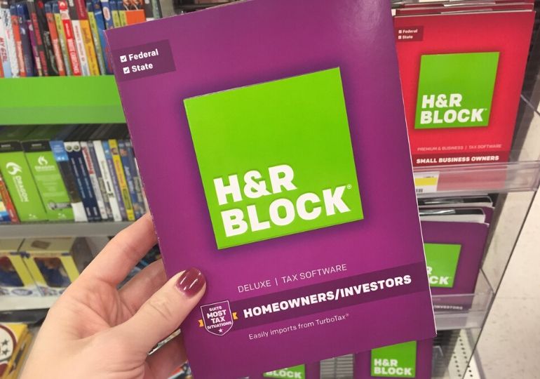 H&R Block Tax Software Deluxe + State only 22.50 and BONUS!!