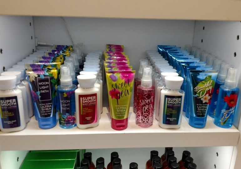 Bath & Body Works Body Wash Sale - body care on shelf in store