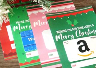 christmas gift card printables