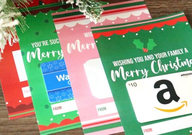 christmas gift card printables