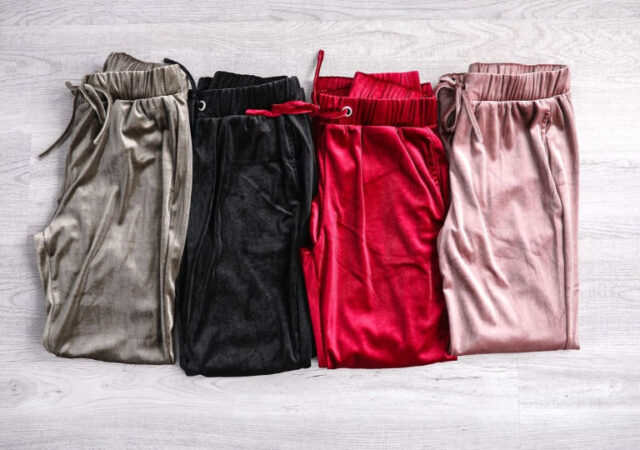 luxe velvet joggers on sale