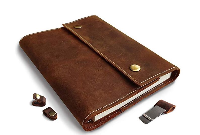 refillable leather journal notebook