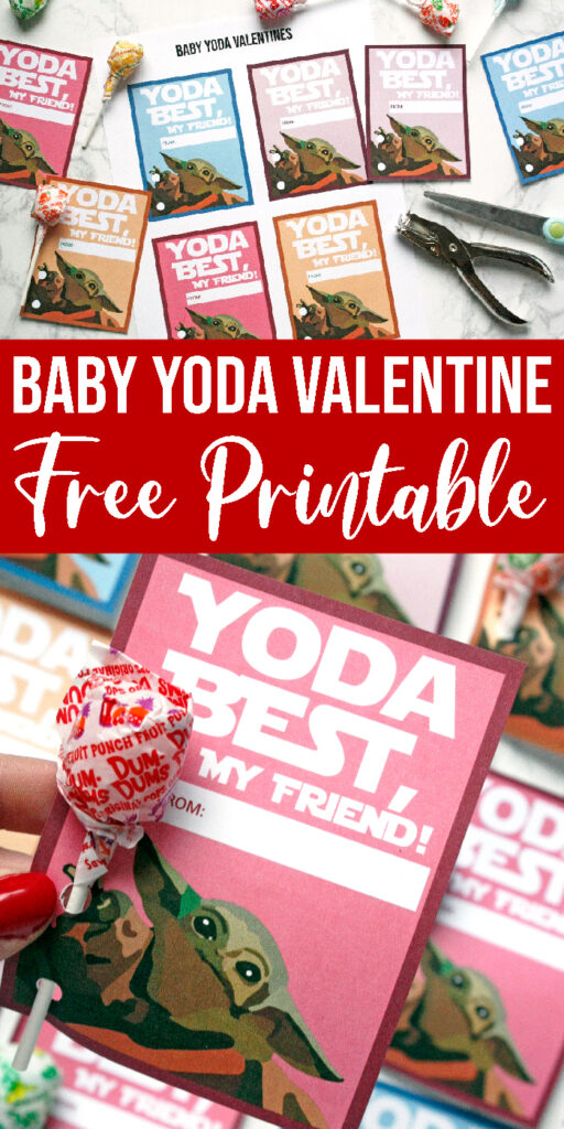 Baby Yoda Printable Valentine