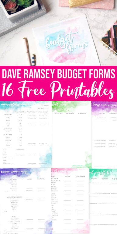 Free Printable Dave Ramsey Budget Forms - Passion For Savings