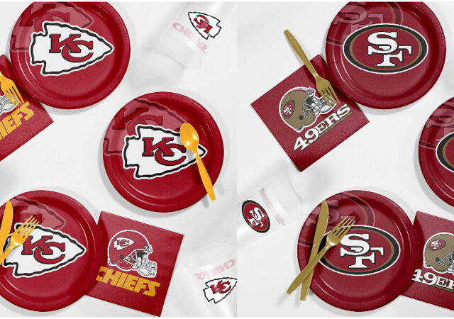 Kansas City Chiefs & 49ers Party Supplies on Sale