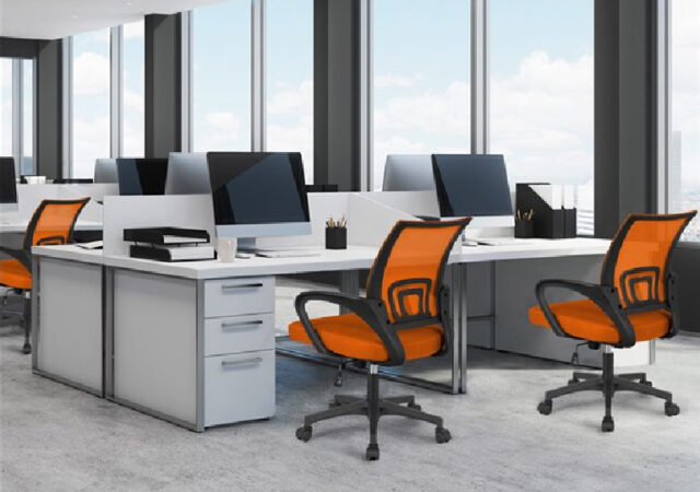 Walmart Office Chairs on Sale - 2 Orange Chairs