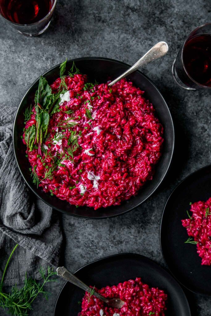 beet risotto