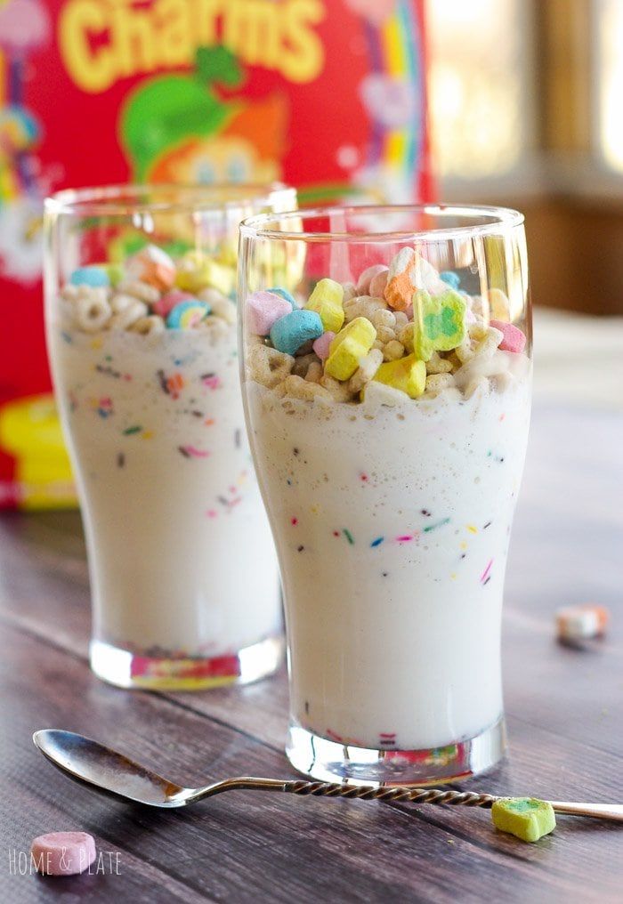 lucky charm cereal milkshake