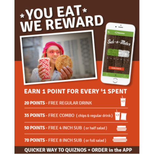 FREE Quiznos Sub