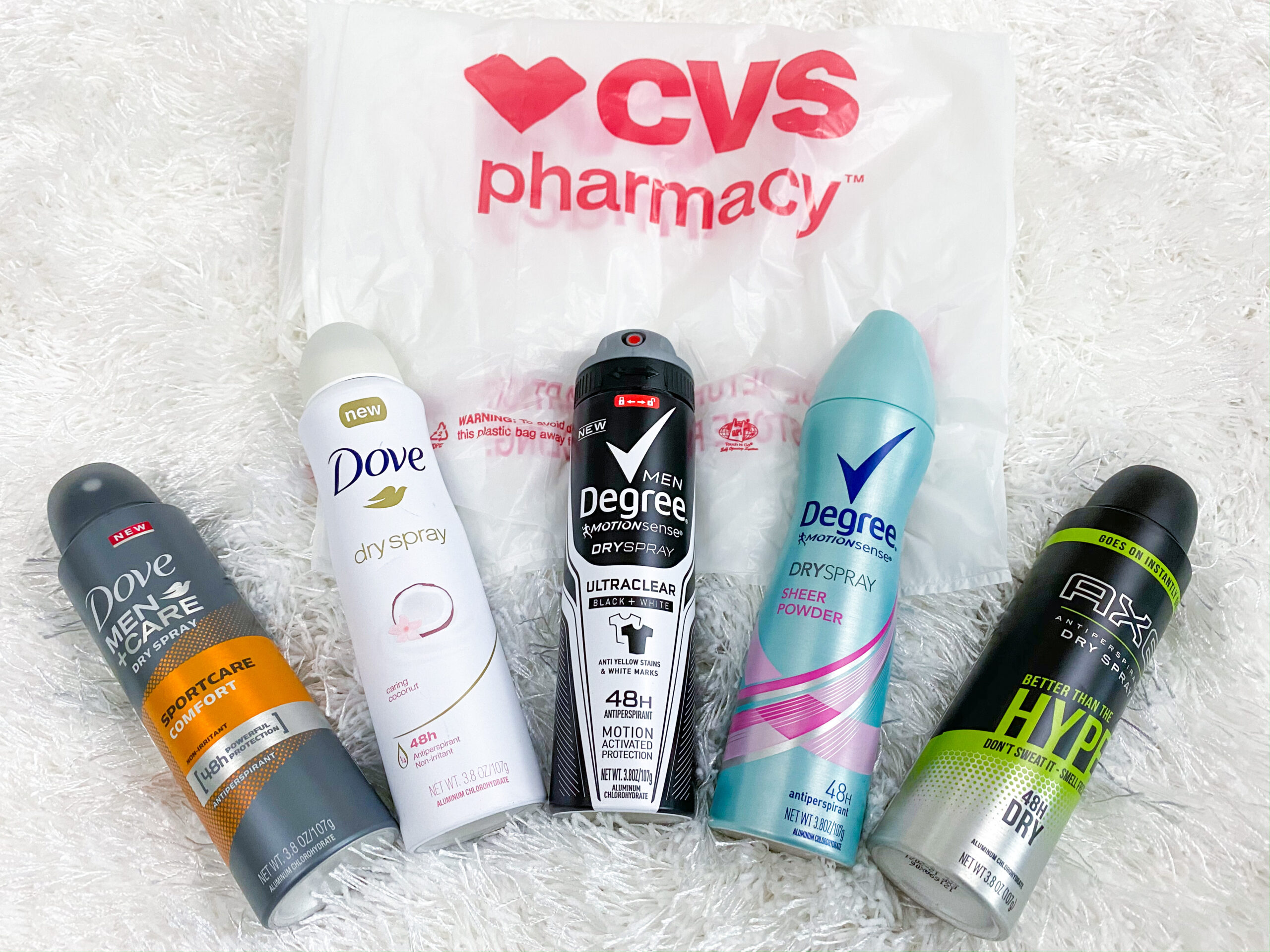 cvs dry spray