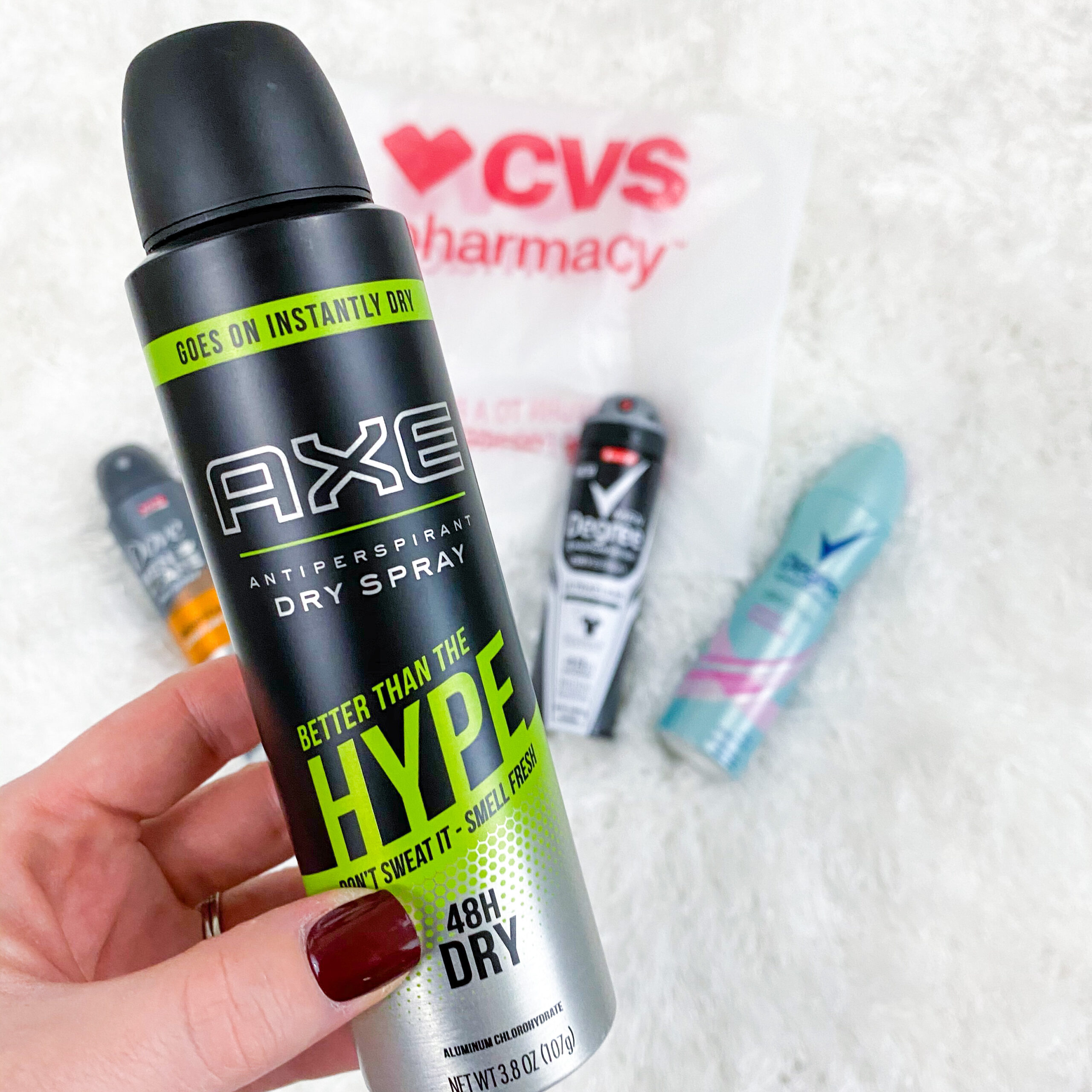 cvs dry spray axe better than the hype