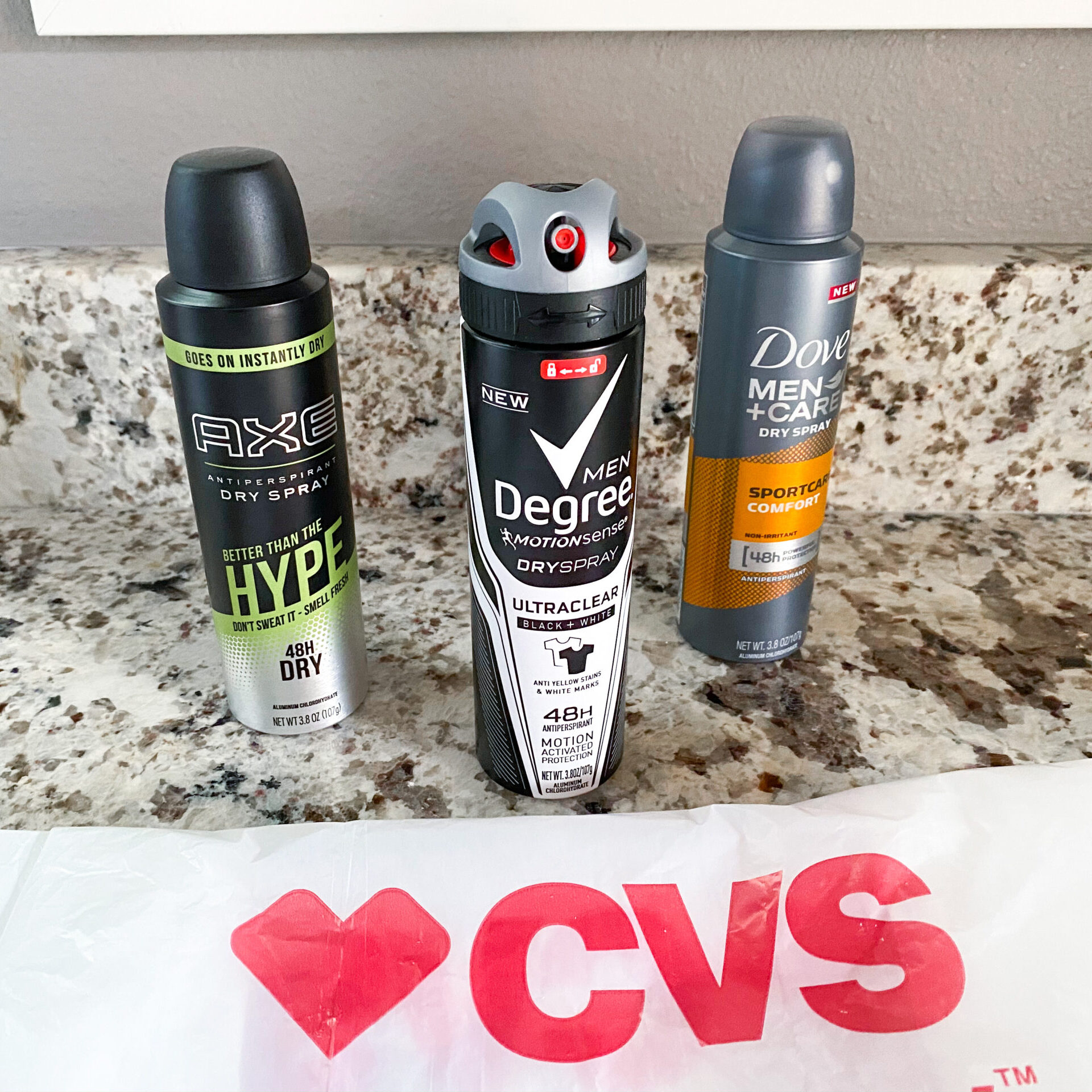 cvs dry spray