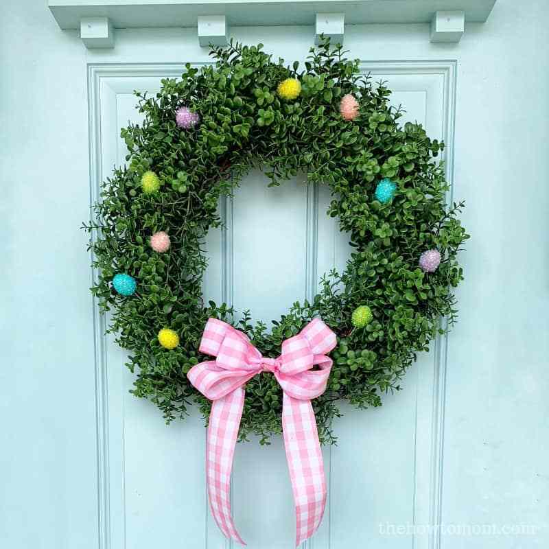 simple easter wreath 